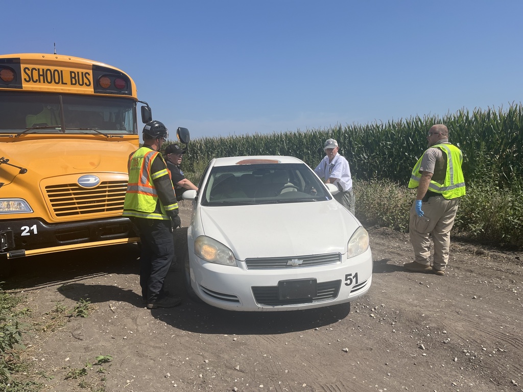 USD 379 joined our local emergency response partners for a mass casualty drill involving a simulated school bus accident. Working alongside Clay County Medical Center, Clay County EMS, the Clay County Sheriff’s Office, and Clay County Emergency Management, our staff had the opportunity to practice how we would respond and work together during a large-scale emergency. An important part of the exercise for USD 379 was practicing our family reunification protocols—the procedures we would use to safely reunite students with their families following an emergency. The drill also allowed all participating agencies to practice communication, coordination of resources, patient triage, and treatment. While we hope these procedures are never needed, practicing them helps us identify areas for improvement, strengthen relationships with our local partners, and be better prepared to care for our students, staff, and families when it matters most. Thank you to all of our community partners and USD 379 staff members who helped make this valuable training exercise possible. We appreciate the teamwork and commitment to keeping our schools and community safe.