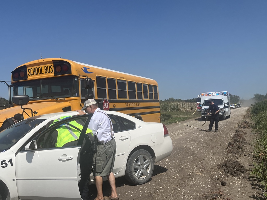 USD 379 joined our local emergency response partners for a mass casualty drill involving a simulated school bus accident. Working alongside Clay County Medical Center, Clay County EMS, the Clay County Sheriff’s Office, and Clay County Emergency Management, our staff had the opportunity to practice how we would respond and work together during a large-scale emergency. An important part of the exercise for USD 379 was practicing our family reunification protocols—the procedures we would use to safely reunite students with their families following an emergency. The drill also allowed all participating agencies to practice communication, coordination of resources, patient triage, and treatment. While we hope these procedures are never needed, practicing them helps us identify areas for improvement, strengthen relationships with our local partners, and be better prepared to care for our students, staff, and families when it matters most. Thank you to all of our community partners and USD 379 staff members who helped make this valuable training exercise possible. We appreciate the teamwork and commitment to keeping our schools and community safe.