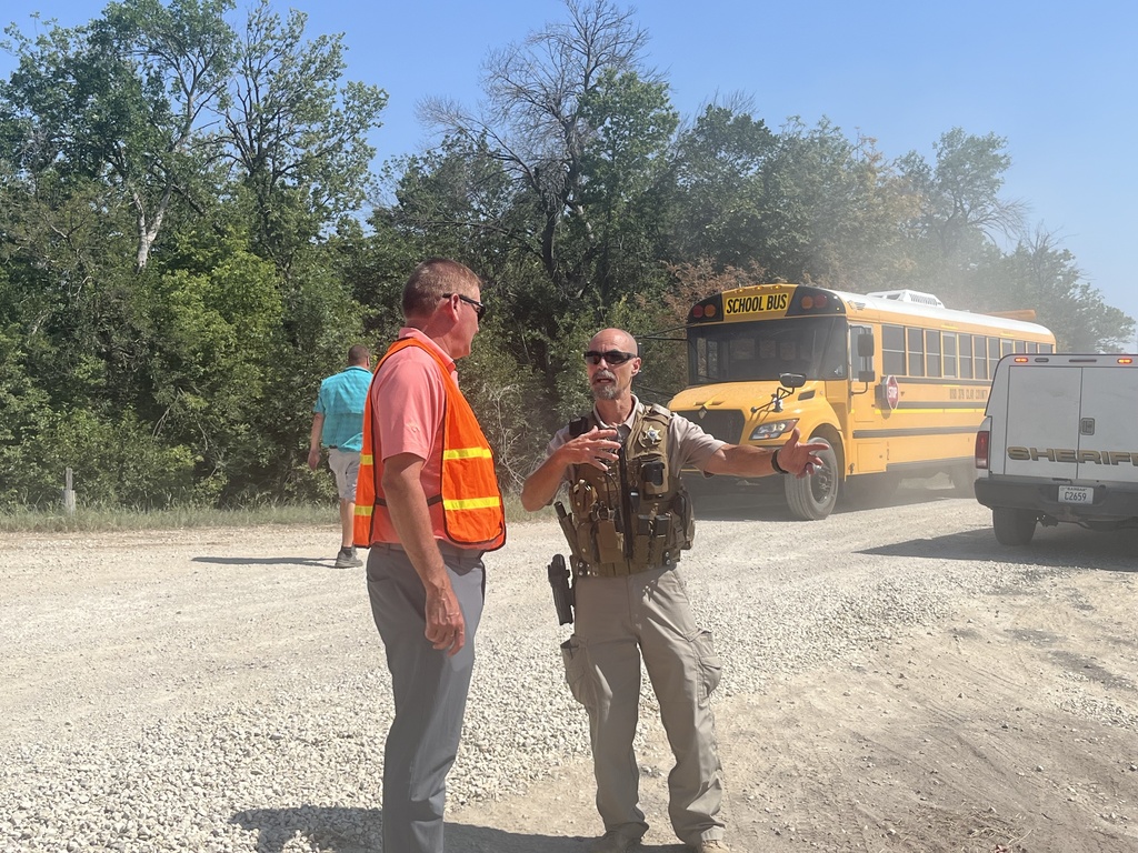 USD 379 joined our local emergency response partners for a mass casualty drill involving a simulated school bus accident. Working alongside Clay County Medical Center, Clay County EMS, the Clay County Sheriff’s Office, and Clay County Emergency Management, our staff had the opportunity to practice how we would respond and work together during a large-scale emergency. An important part of the exercise for USD 379 was practicing our family reunification protocols—the procedures we would use to safely reunite students with their families following an emergency. The drill also allowed all participating agencies to practice communication, coordination of resources, patient triage, and treatment. While we hope these procedures are never needed, practicing them helps us identify areas for improvement, strengthen relationships with our local partners, and be better prepared to care for our students, staff, and families when it matters most. Thank you to all of our community partners and USD 379 staff members who helped make this valuable training exercise possible. We appreciate the teamwork and commitment to keeping our schools and community safe.