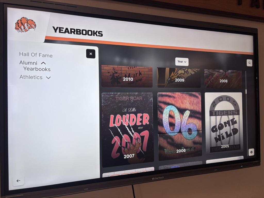 CCCHS Legacy Wall Touchscreen TV is shown. It is located in the CCCHS commons.