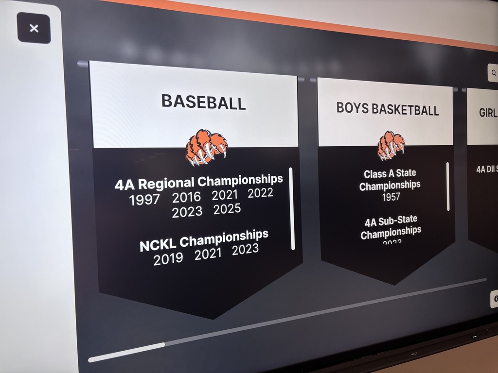CCCHS Legacy Wall Touchscreen TV is shown. It is located in the CCCHS commons.