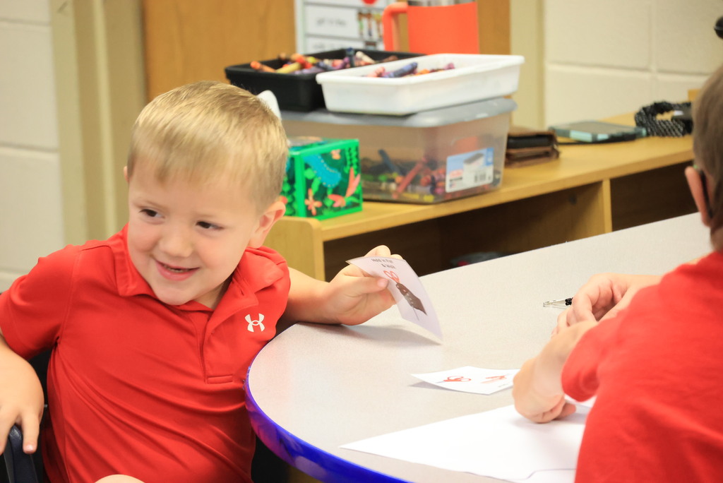 Pre-K students enjoy play time.