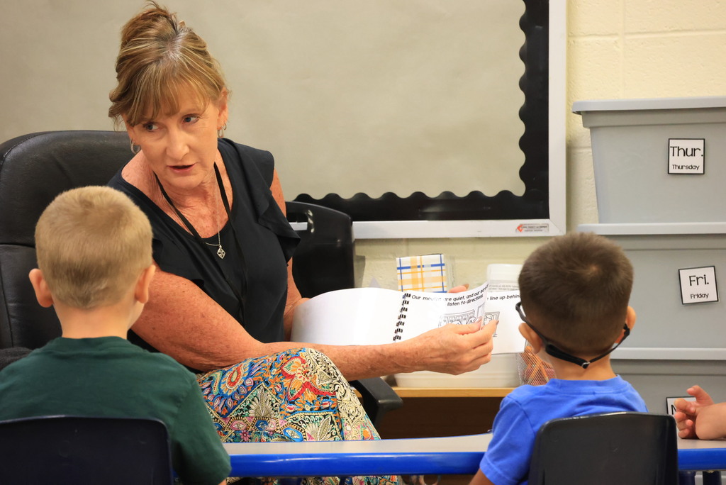 Pre-K students enjoy play time.
