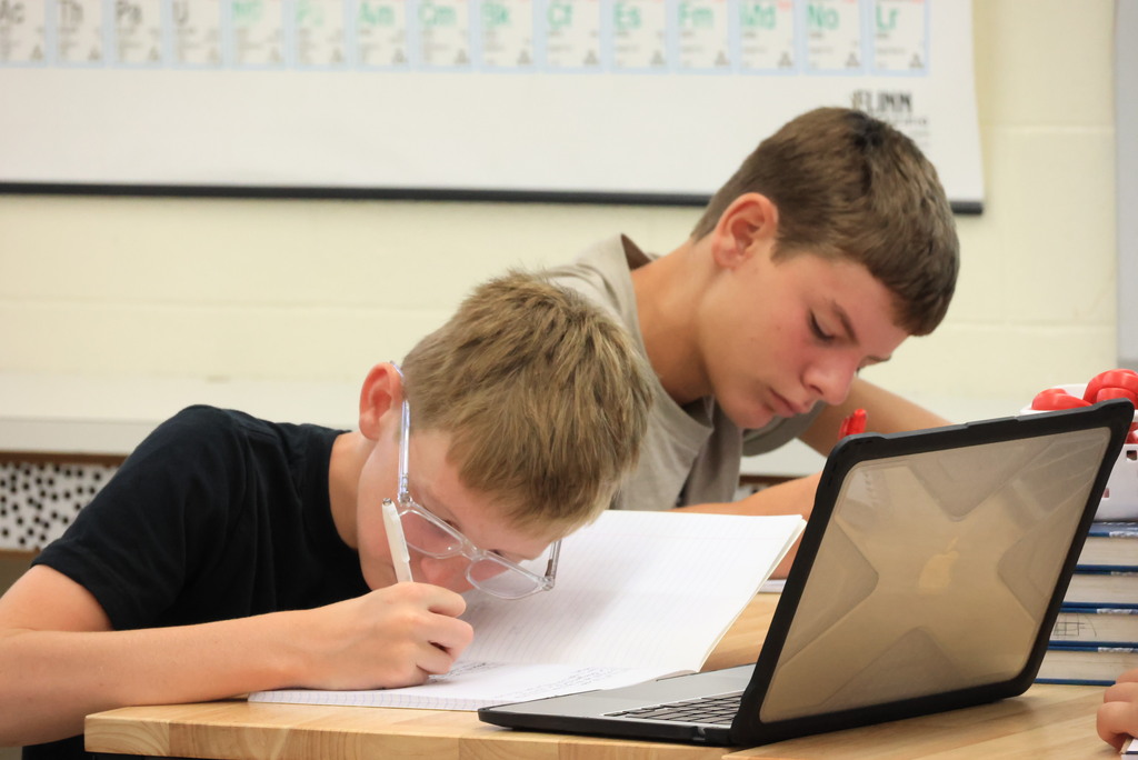 Mrs. Affolter's life science students learn about definitions of protons, neutrons, and electrons.