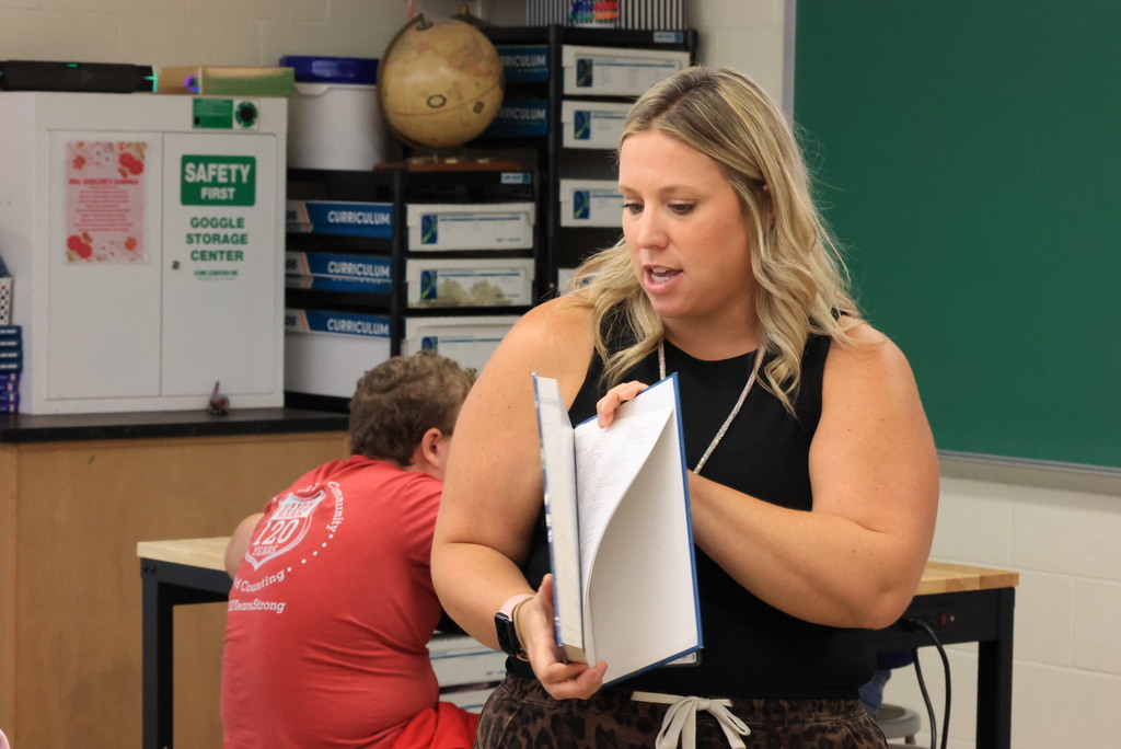 Mrs. Affolter's life science students learn about definitions of protons, neutrons, and electrons.