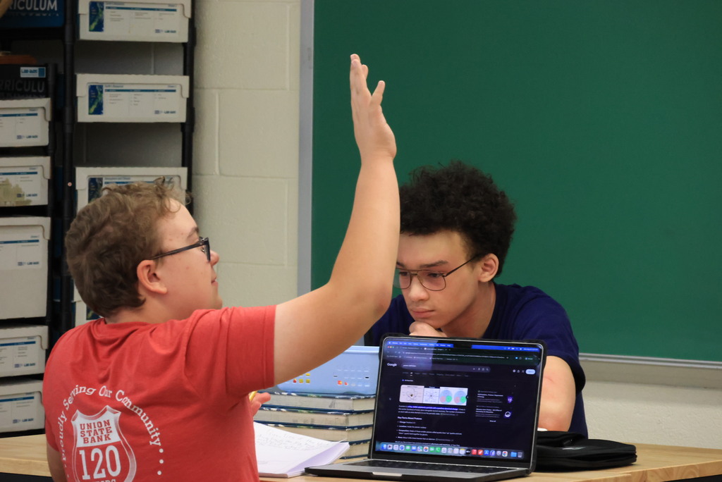 Mrs. Affolter's life science students learn about definitions of protons, neutrons, and electrons.