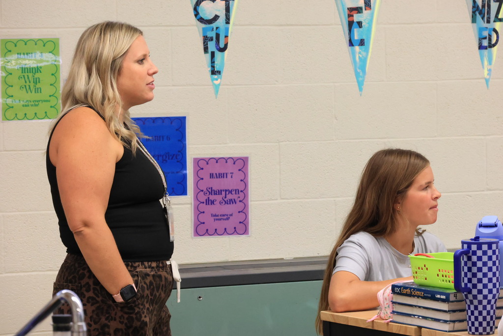 Mrs. Affolter's life science students learn about definitions of protons, neutrons, and electrons.