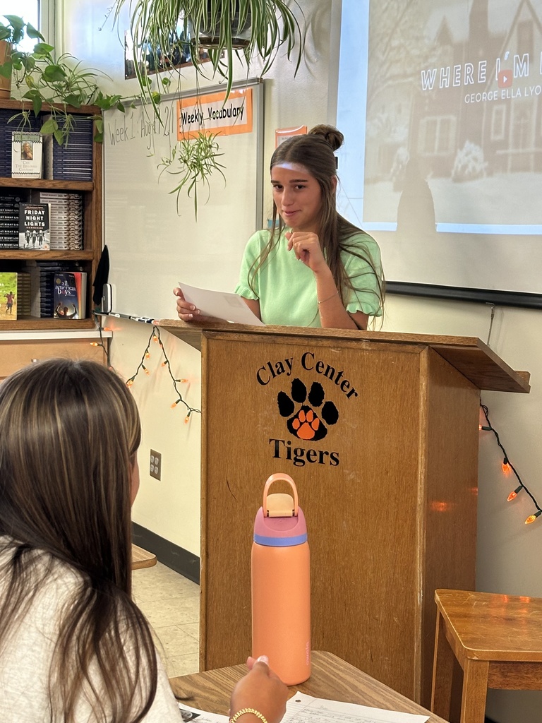 On the second day of class, CCCHS Sophomores were inspired to write their own “Where I’m From” poems after hearing the words of George Ella Lyon. They’ve gone public with their work by sharing outside our classroom.