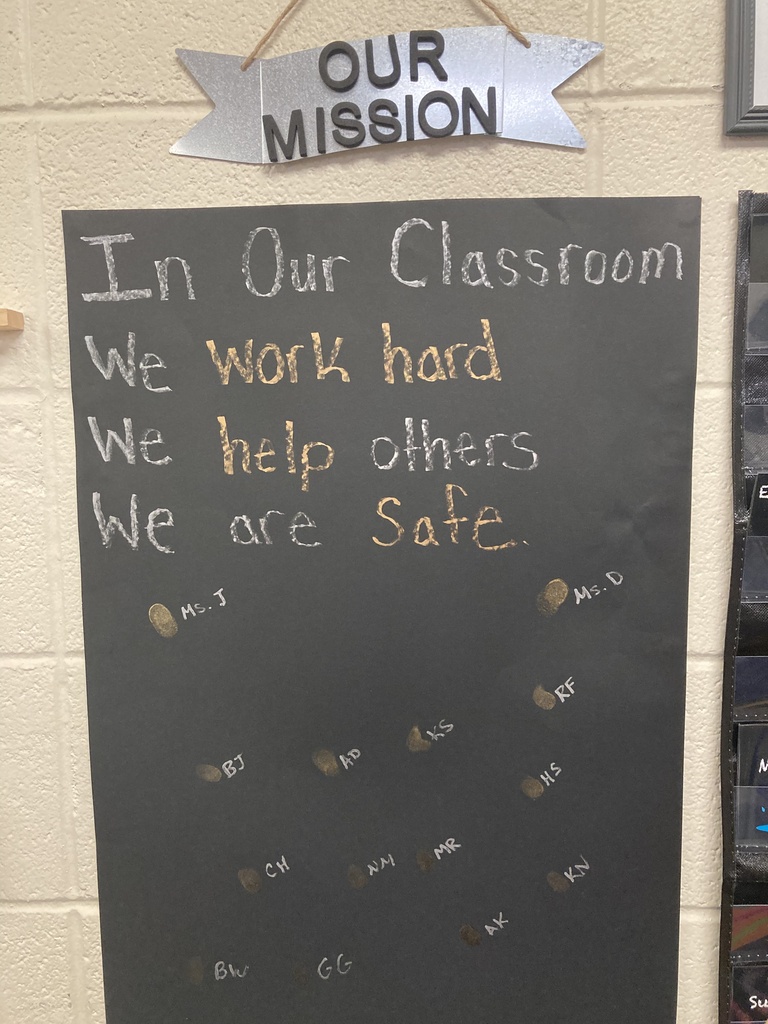 Mrs. Bruggeman's preschool students vote on how they want the classroom to feel like as part of their classroom mission statement.