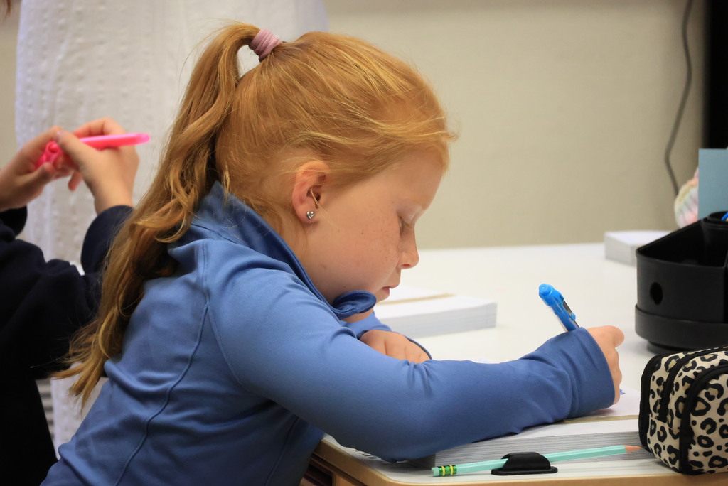 Mrs. Wietharn's 3rd graders read Judy Moody - Mood Martian together during their ELA class.
