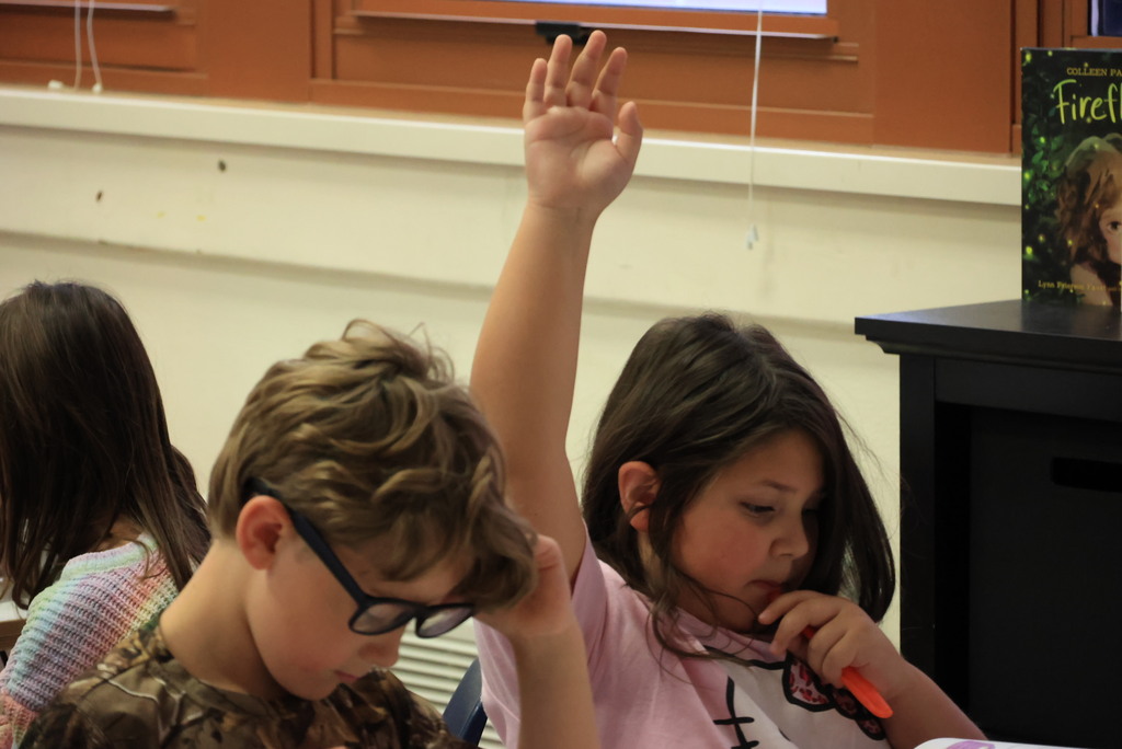 Mrs. Wietharn's 3rd graders read Judy Moody - Mood Martian together during their ELA class.