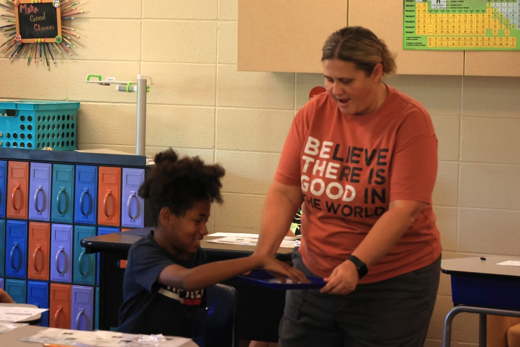 Mrs. Schurle's science classes were in investigative mode today. What happens to all of the leaves that drop in the fall that don't get picked up?