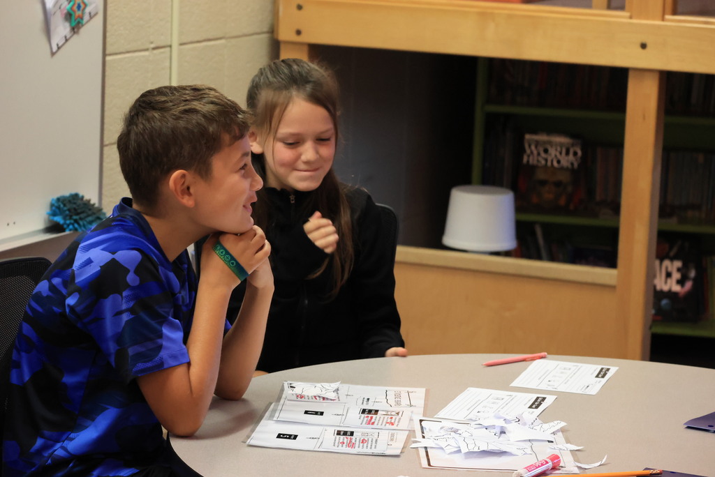 Mrs. Schurle's science classes were in investigative mode today. What happens to all of the leaves that drop in the fall that don't get picked up?