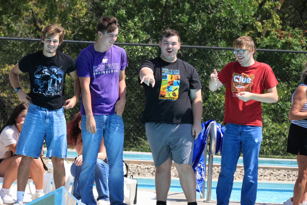 Mrs. Pfizenmaier's STEAM class and Mr. Roberts' science classes put their creativity, engineering skills, and teamwork to the test at the Clay Center Aquatic Pool today during their Cardboard Boat Regatta! Students designed boats using only cardboard and duct tape.