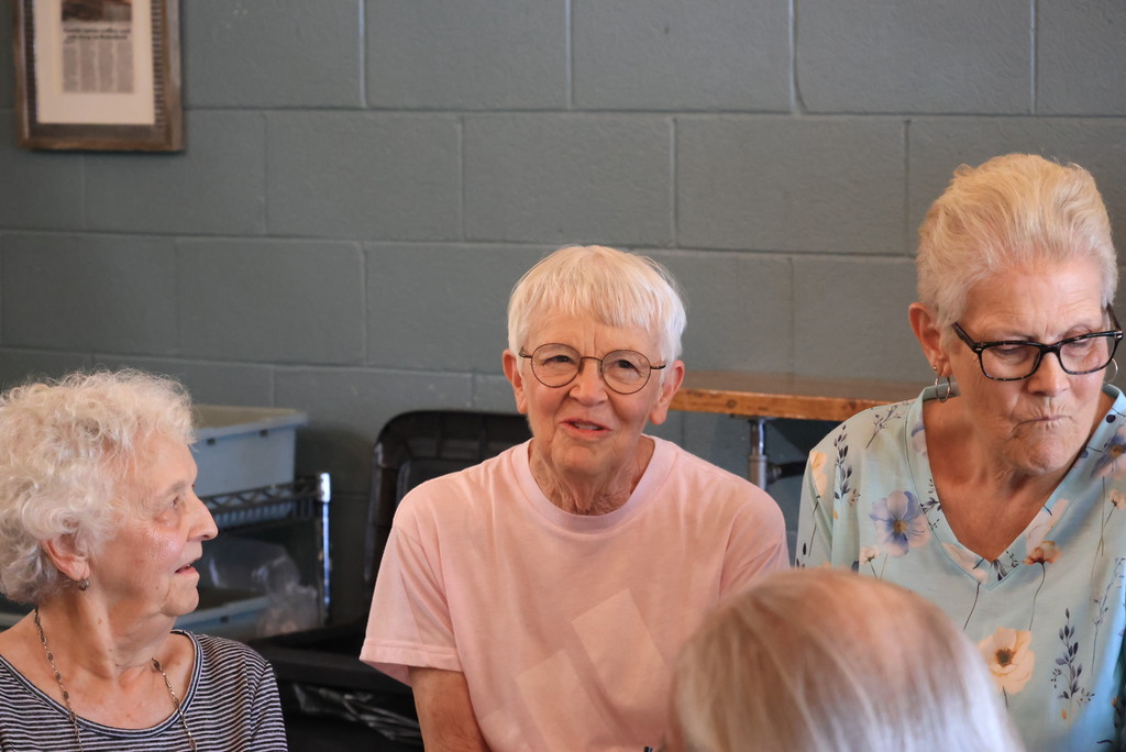 A group of Wakefield teacher retirees gathered at the Bomber Grind today to meet new principal Mr. Leis, and hear from Superintendent Brett Nelson about bond updates, enrollment figures, new hires, and more.