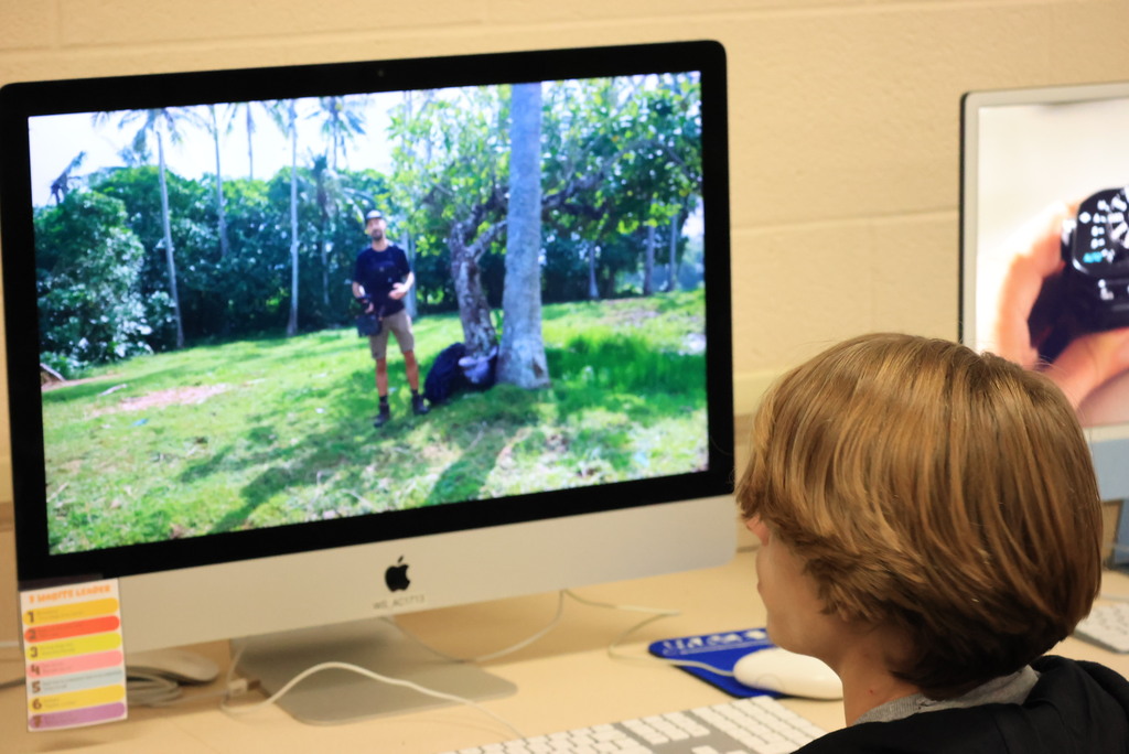 Mr. Gower's Media Tech & Graphic Design students learn about photography with an online video.