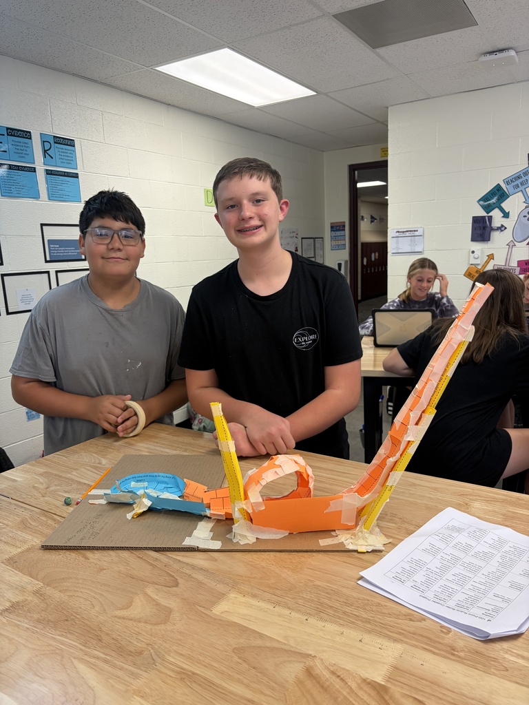 Mrs. Pfizenmaier's science students put what they learned about energy to the test by creating their own marble roller coasters.