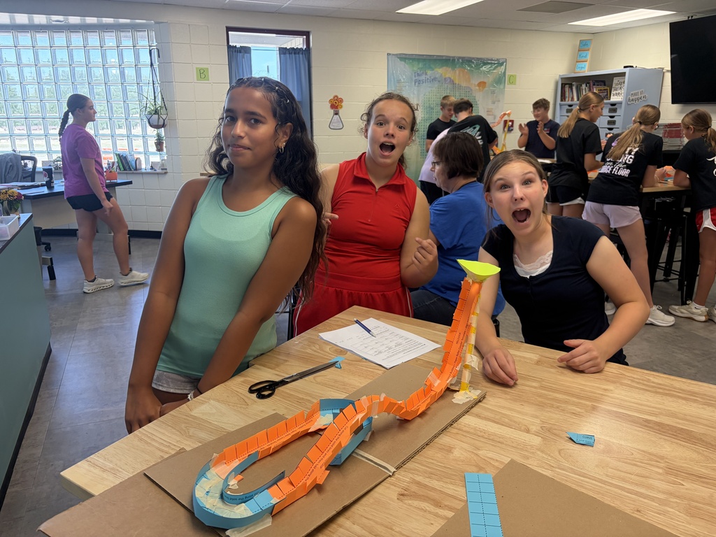 Mrs. Pfizenmaier's science students put what they learned about energy to the test by creating their own marble roller coasters.