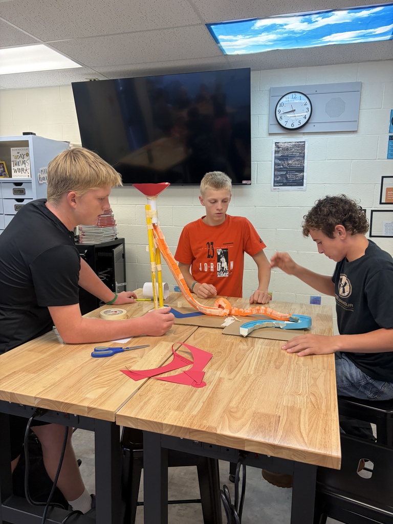Mrs. Pfizenmaier's science students put what they learned about energy to the test by creating their own marble roller coasters.