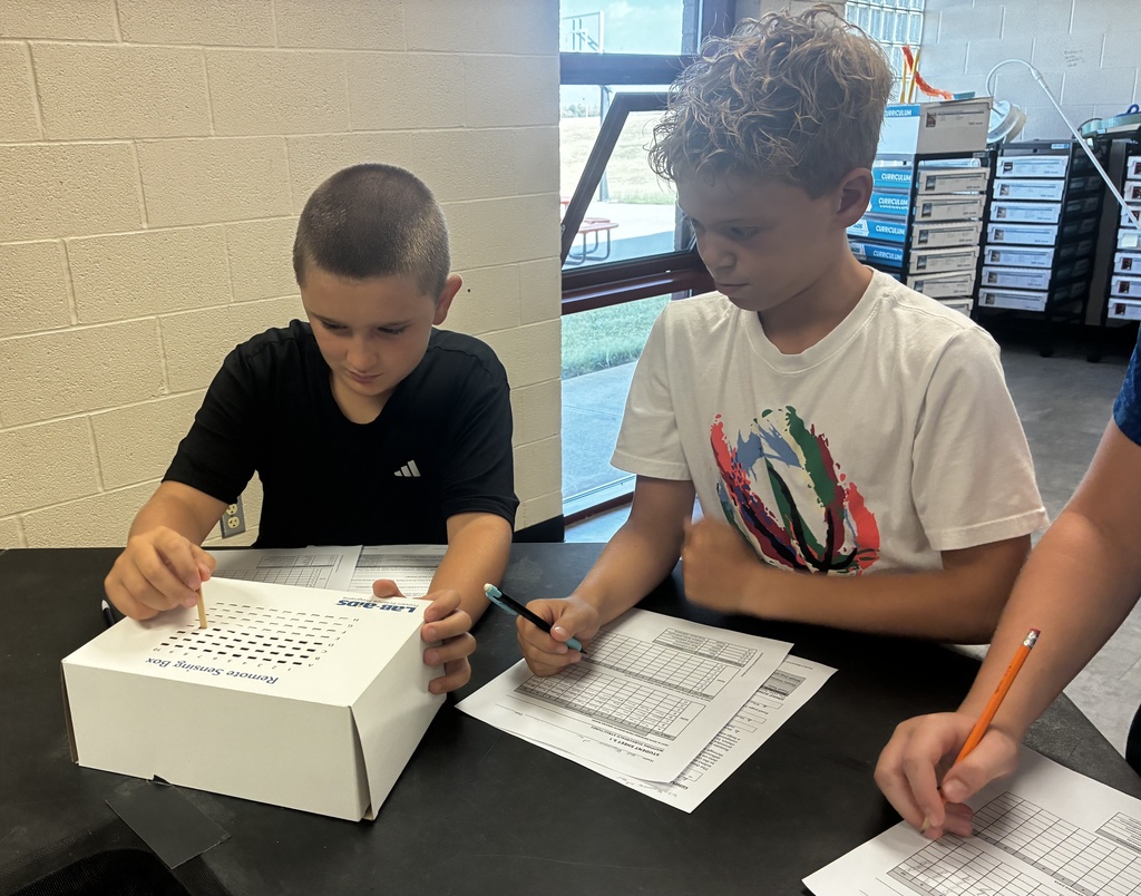 Mr. Walsh's 6th-grade science classes modeled remote sensing for resources last week, then used what they learned to extract copper from malachite ore this week.