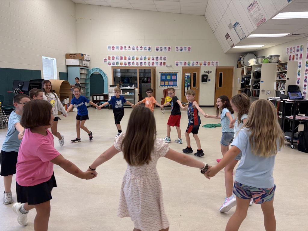 Mrs. Butler's 2nd and 3rd graders learn dance moves to the song, "The Old Brass Wagon".