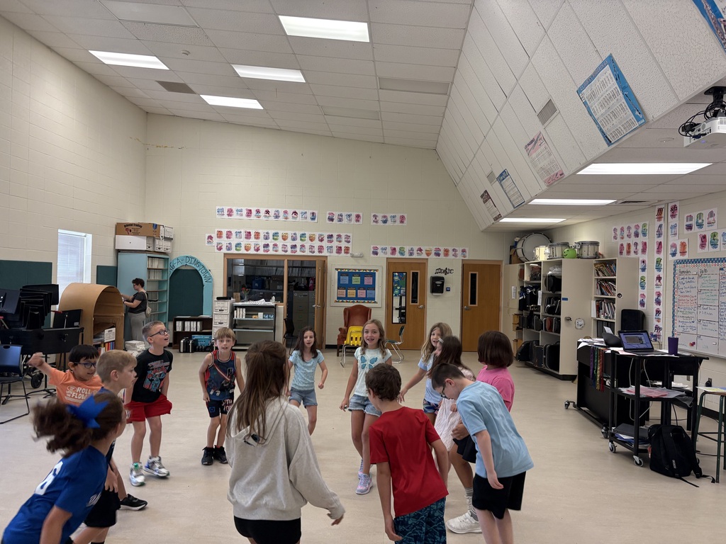 Mrs. Butler's 2nd and 3rd graders learn dance moves to the song, "The Old Brass Wagon".