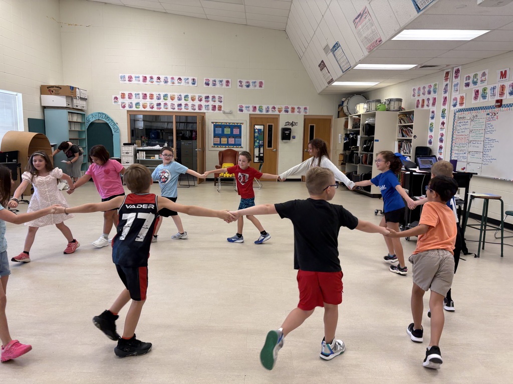 Mrs. Butler's 2nd and 3rd graders learn dance moves to the song, "The Old Brass Wagon".