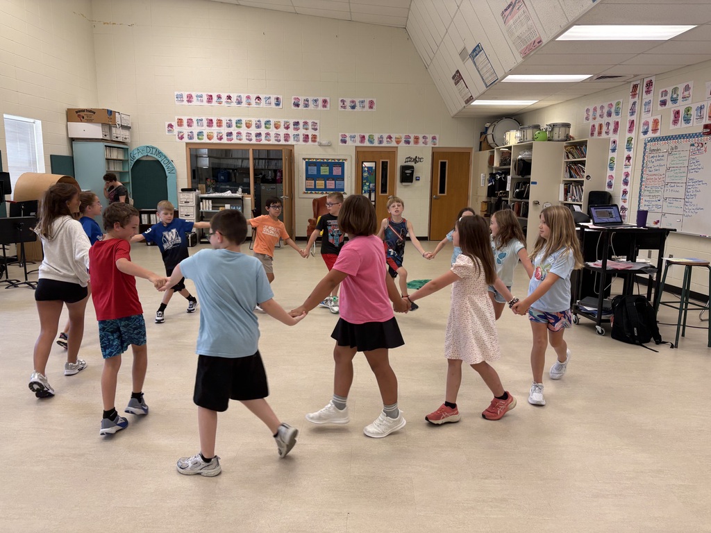 Mrs. Butler's 2nd and 3rd graders learn dance moves to the song, "The Old Brass Wagon".