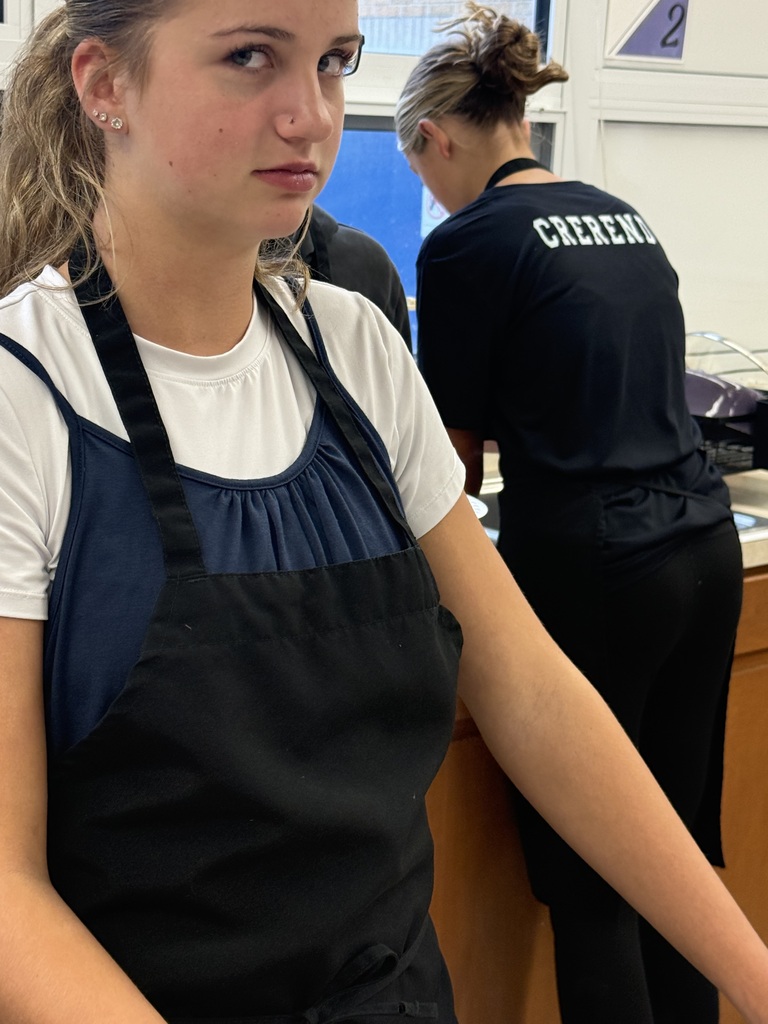 Mrs. Hughes and her culinary arts students had their first lab this week. They practiced knife skills yesterday. First, they demonstrated how to slice, dice, and julienne vegetables. Then, they took the sliced potatoes and turned them into scalloped potatoes.
