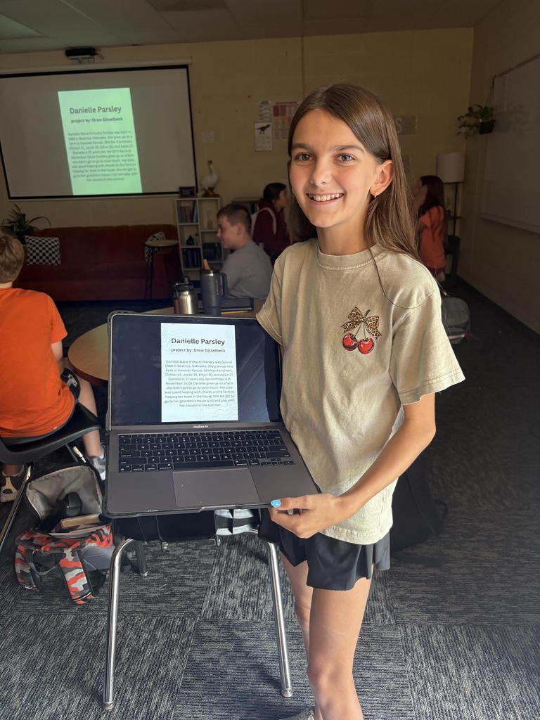 Ms. Smith's Bengal Writing class spent the last week interviewing an adult in their lives and constructing a presentation about that person. They talked about what is important to ask and include when writing a biography about someone.