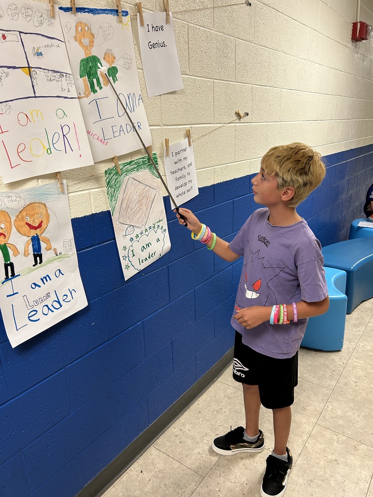 Students are showing posters of Paradigms that challenge them, and explain how they can be proactive in embracing new and better beliefs about themselves.
