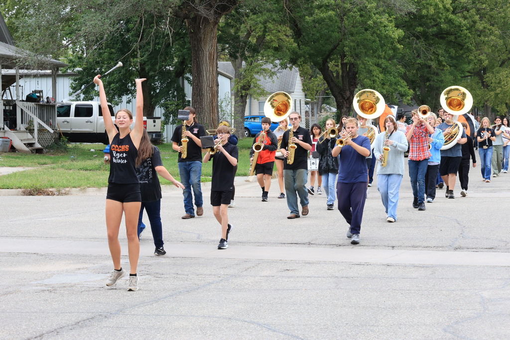 A special thanks to Mrs. Thrasher and the CCCHS band for leading the LES kindergarten students during the ABC Bootcamp parade! #Celebrate379
