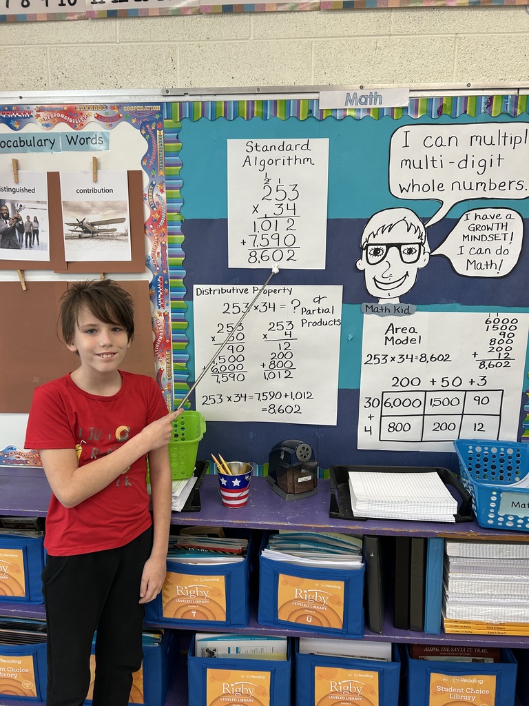 Mr. Yenni's 5th graders are working hard this week to master multiplying multi-digit numbers!