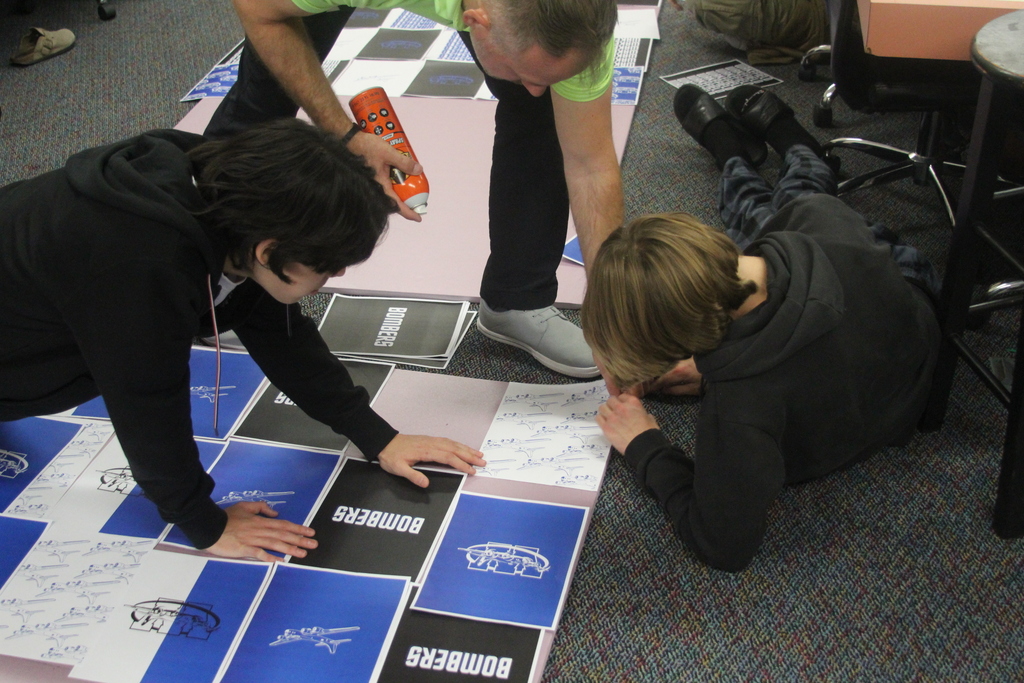 Mrs. Gower's Media Tech Experiences classes held their first Sports Media Day yesterday. Football players were their first trial, but more are coming.