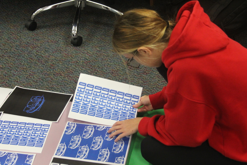 Mrs. Gower's Media Tech Experiences classes held their first Sports Media Day yesterday. Football players were their first trial, but more are coming.
