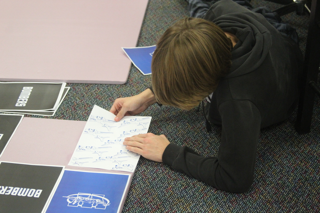 Mrs. Gower's Media Tech Experiences classes held their first Sports Media Day yesterday. Football players were their first trial, but more are coming.