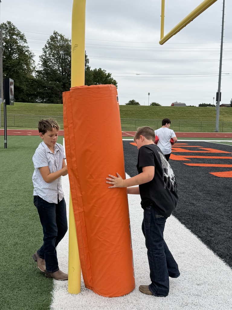 A big thank you goes out to Mr. Lane's Game Day & Concession Stand Crew (one of many CCCMS Action Teams) for setting up the MAC and CCCMS for today’s games. Students wanted to create an Action Team to help set up for athletic events, stock concession stands, and serve as liaisons for visiting teams if needed.
