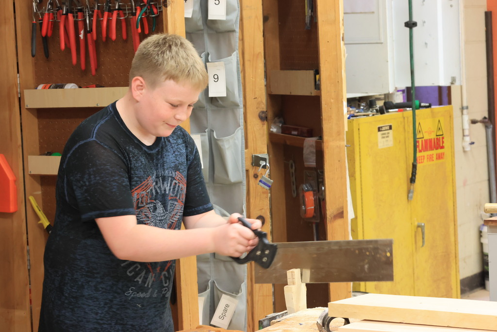 Mr. Couch's industrial arts and construction tech classes have been working on all kinds of individual projects during the first quarter.