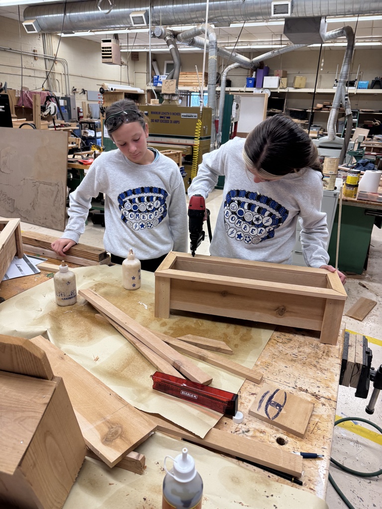 Mr. Couch's industrial arts and construction tech classes have been working on all kinds of individual projects during the first quarter.
