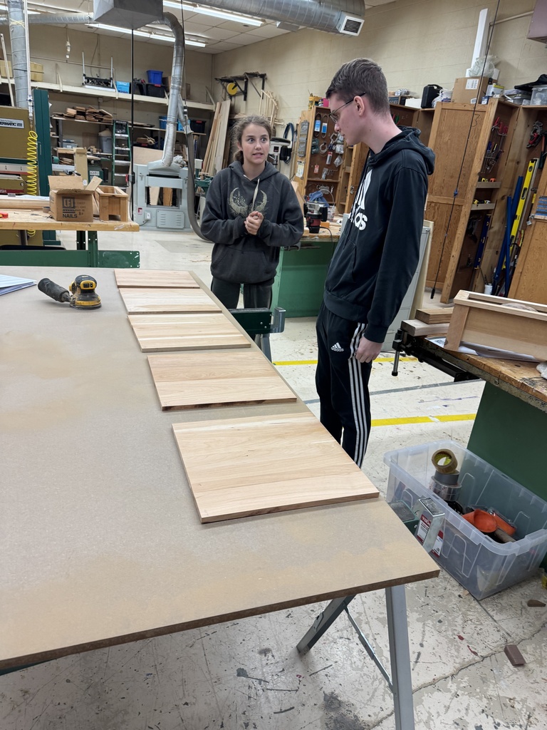 Mr. Couch's industrial arts and construction tech classes have been working on all kinds of individual projects during the first quarter.