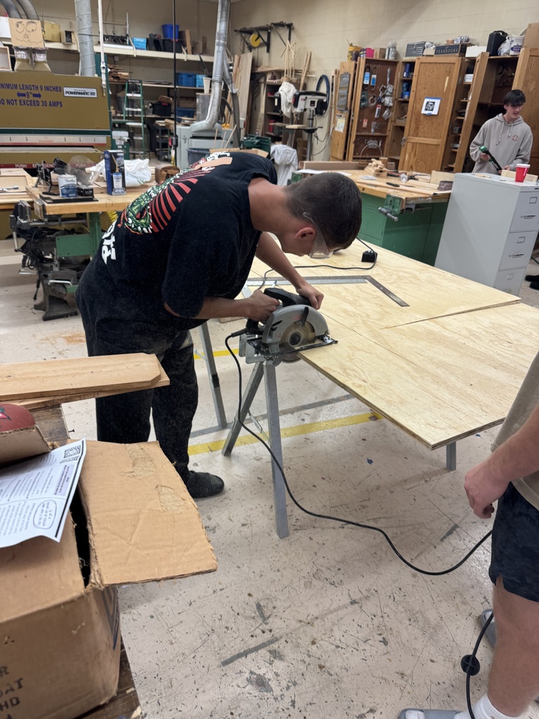 Mr. Couch's industrial arts and construction tech classes have been working on all kinds of individual projects during the first quarter.