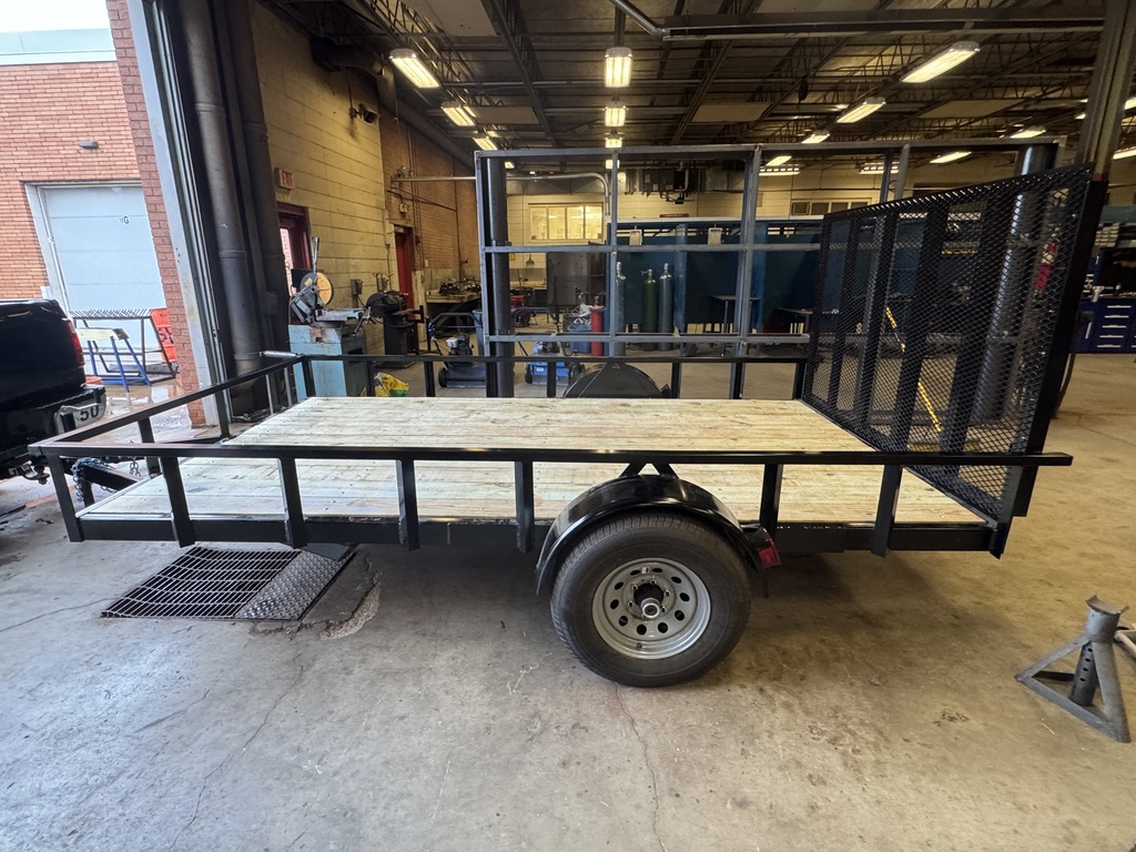 Students in Mr. Craig’s Ag Power class have completed a utility trailer project this week for Mr. Greg Sherbert. Mr. Sherbert provided all the necessary materials to build the 7x12 utility trailer. Students squared, leveled, and welded the frame and supports before powder-coating the trailer. After painting, students wired it for lights and brakes.