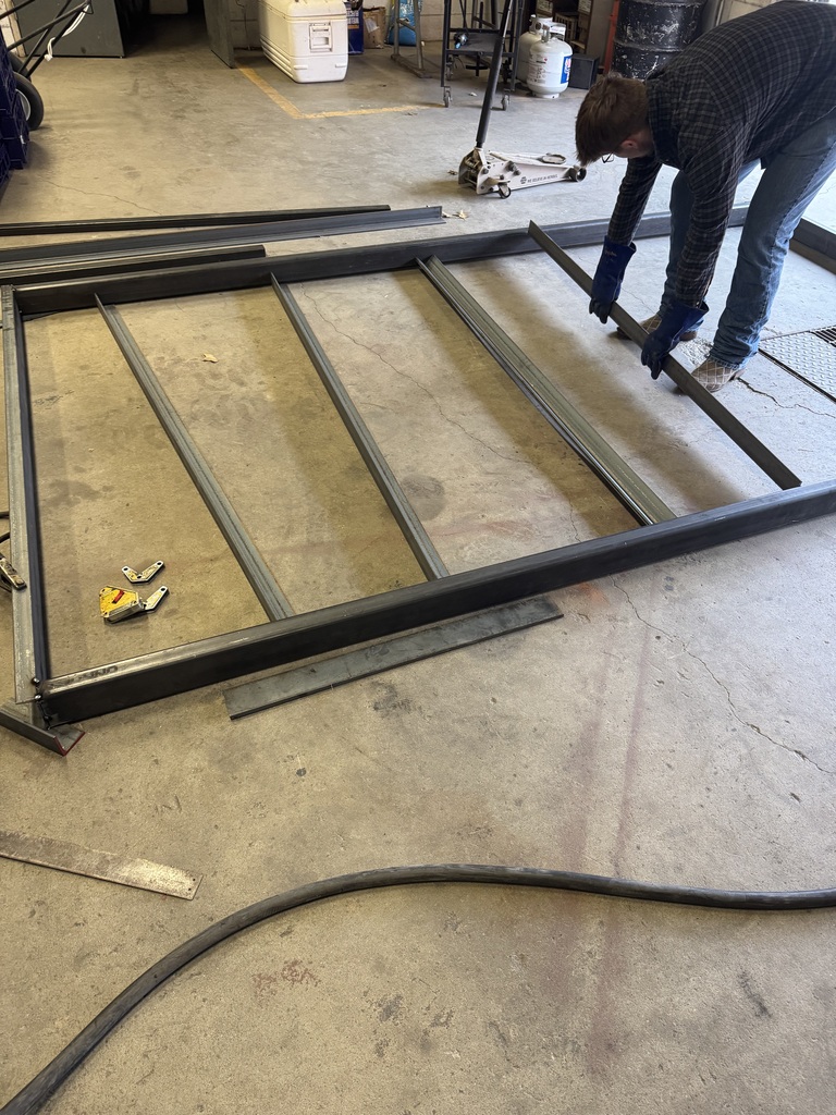 Students in Mr. Craig’s Ag Power class have completed a utility trailer project this week for Mr. Greg Sherbert. Mr. Sherbert provided all the necessary materials to build the 7x12 utility trailer. Students squared, leveled, and welded the frame and supports before powder-coating the trailer. After painting, students wired it for lights and brakes.