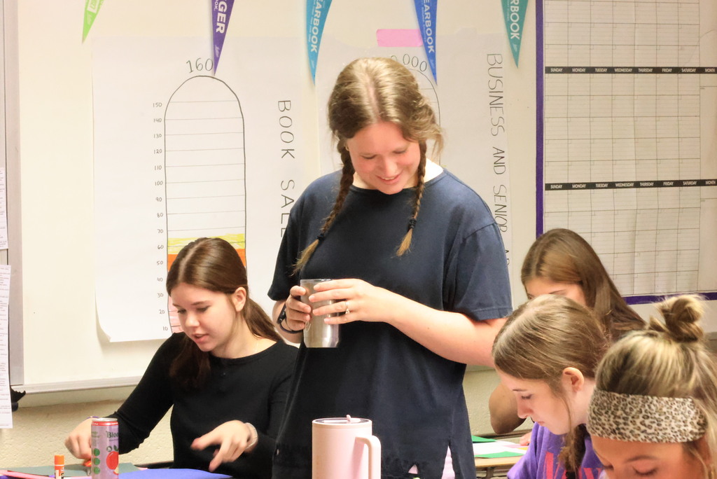Mrs. Brenneman's first-year journalism students are going old-school with their initial yearbook designs, using paper and glue to create pages they will build later in the year. #Celebrate379