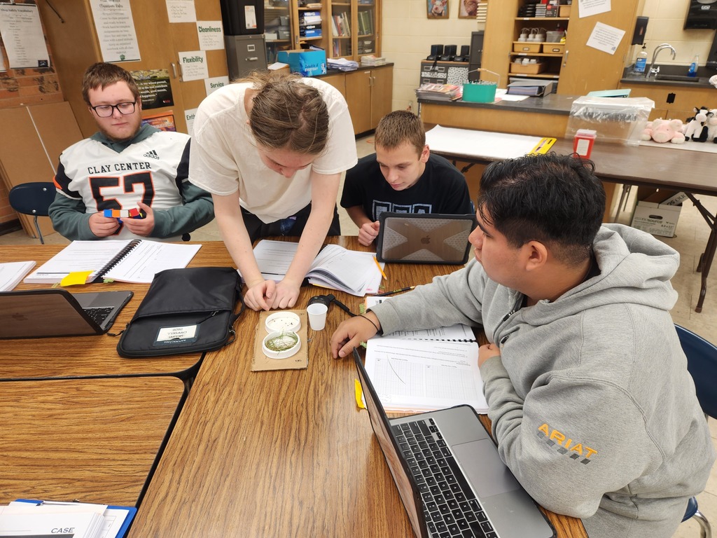 Mrs. Flegler's Animal Science class conducted a lab this week to study how a stimulus impacts animal behavior. Students observed pillbugs in a neutral setting to determine their natural behaviors. Then the lab groups were able to select a stimulus (dried pine needles or fresh green grass) to the behavior observation tray to see if the pillbugs would have a taxis reaction to it.