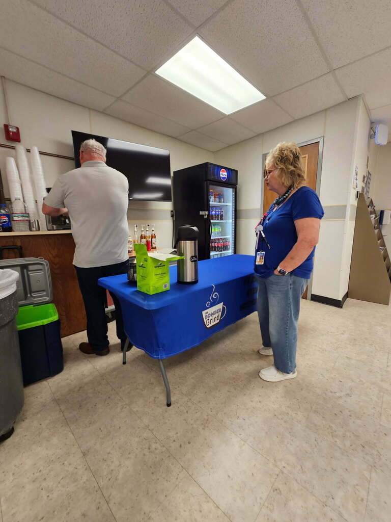 The USD 379 Excellence Foundation celebrated the Wakefield staff this morning by bringing in Mr. Summerson and the Bomber Grind to provide drinks to all staff members. Happy Friday! #Celebrate379