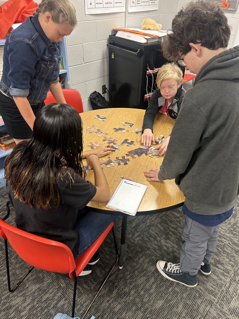 Mr. Last's PAWS classes focus on completing a puzzle while also coming up with a 3 step plan on how to complete it as quickly as possible.
