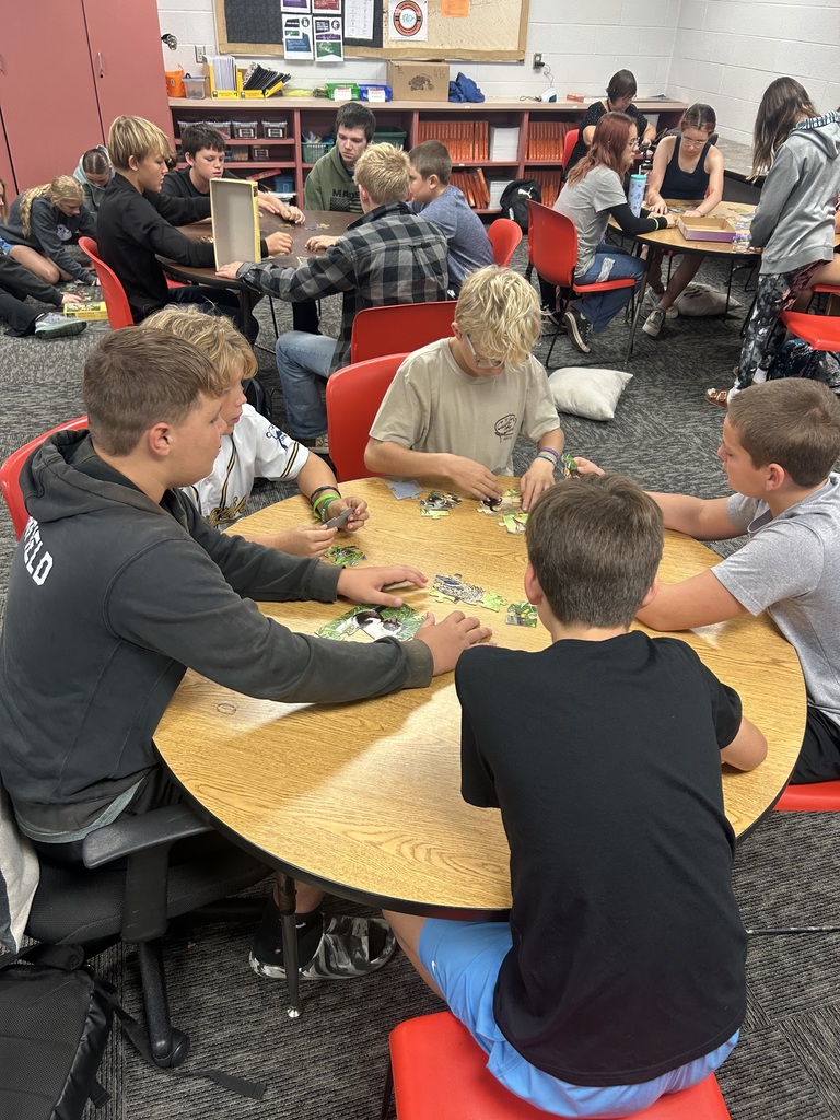 Mr. Last's PAWS classes focus on completing a puzzle while also coming up with a 3 step plan on how to complete it as quickly as possible.