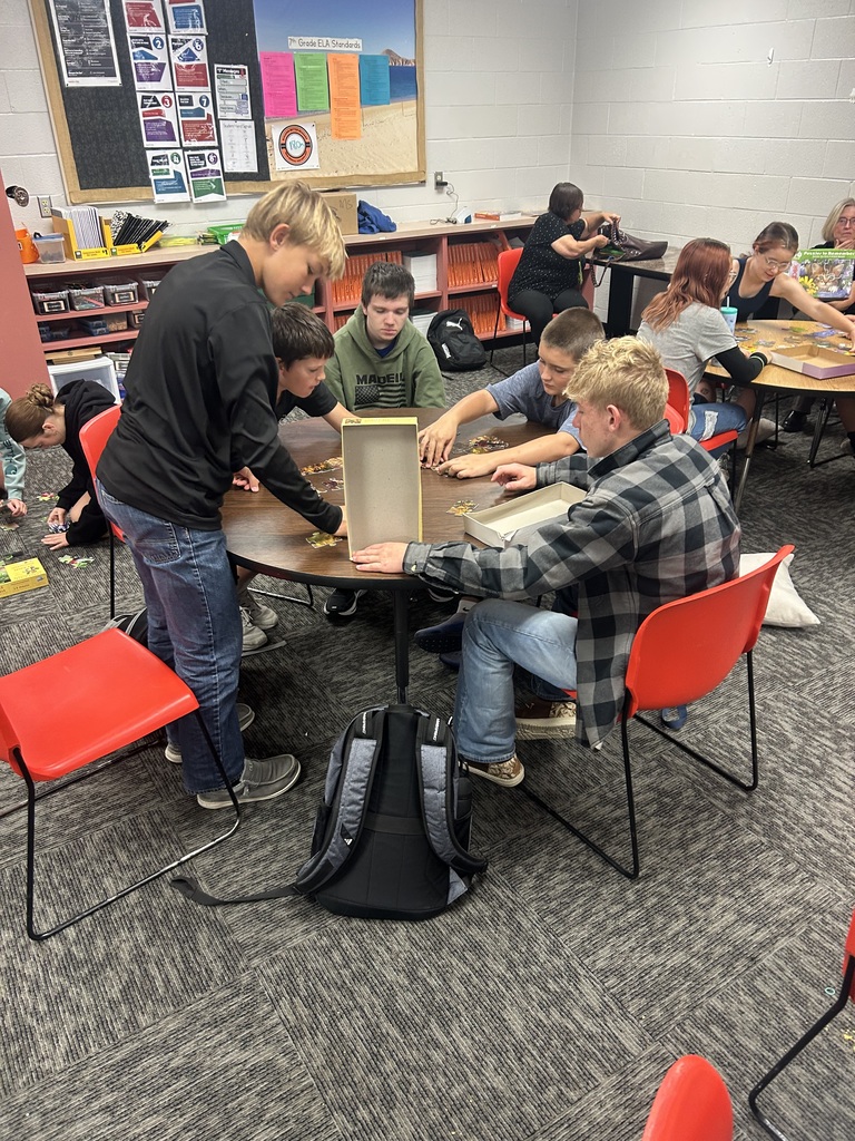 Mr. Last's PAWS classes focus on completing a puzzle while also coming up with a 3 step plan on how to complete it as quickly as possible.