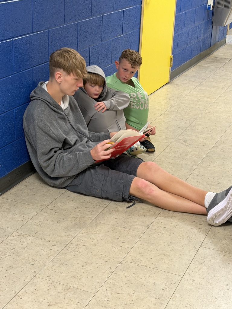 The 9th graders read to 4th graders as part of a program that was started last year.